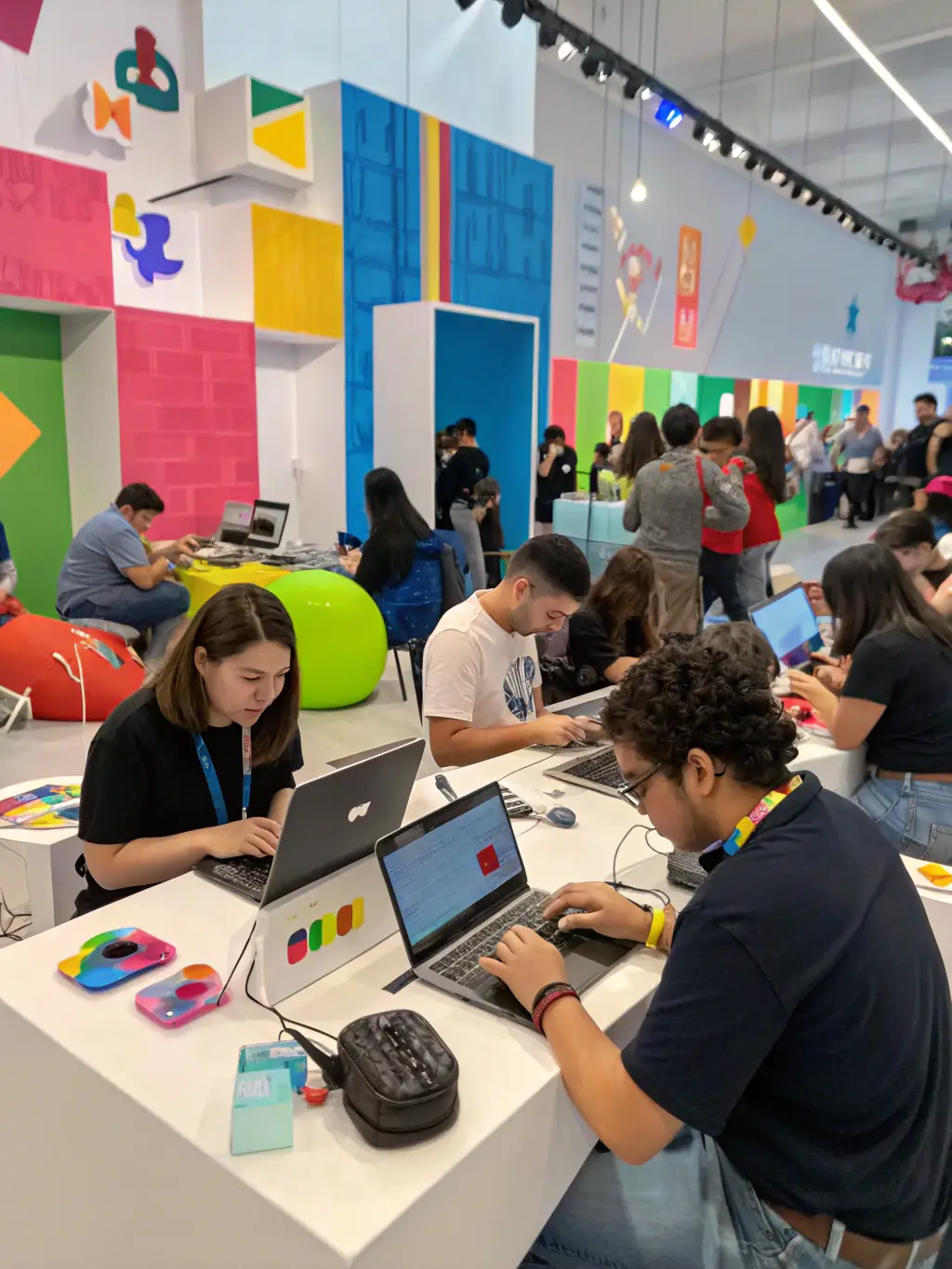 Happy residents using multiple devices simultaneously, streaming video, and working from home, illustrating the benefits of reliable fiber internet.
